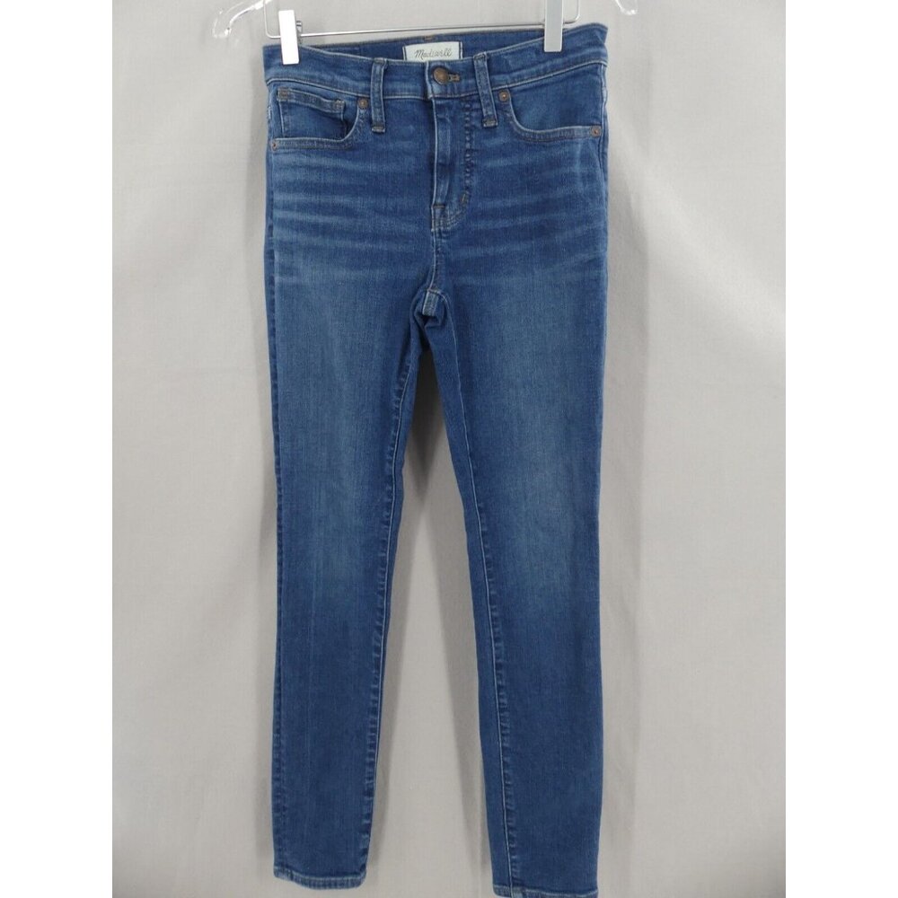Madewell Womens 26 Jeans Mid-Rise Skinny Blue Stretch Denim